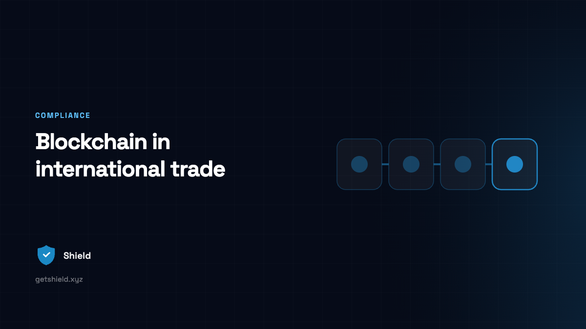 Blockchain for International Trade: Benefits and Risks