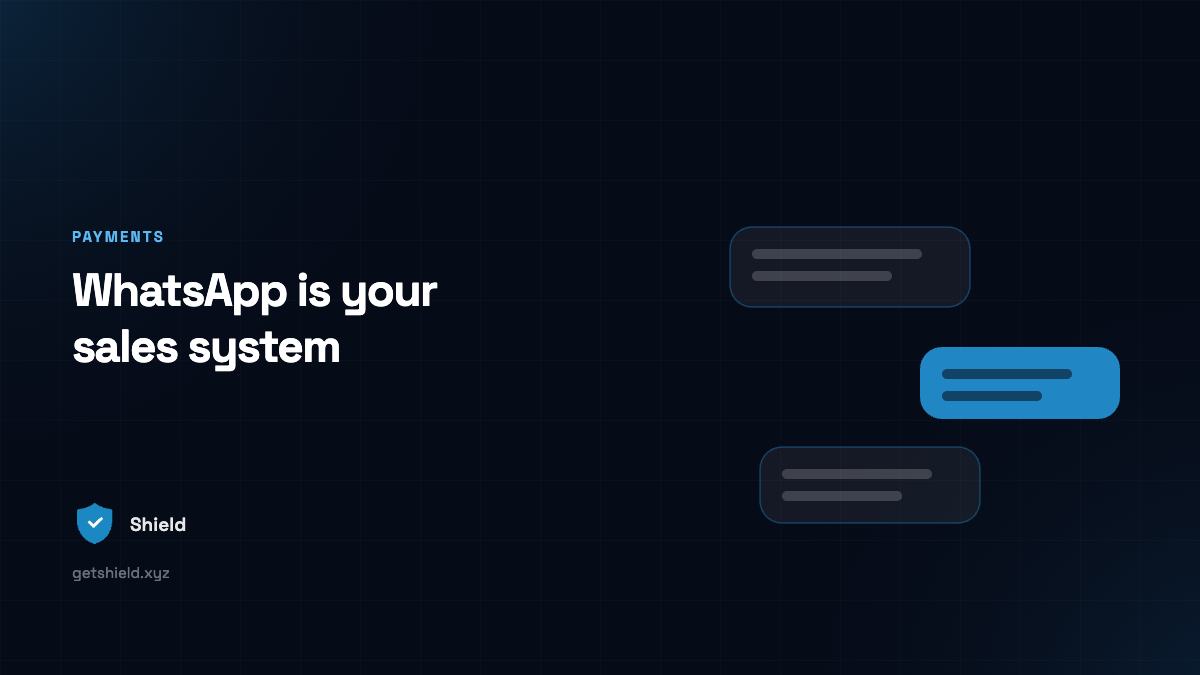 WhatsApp Is Not a Chat App. It Is Your Sales System.
